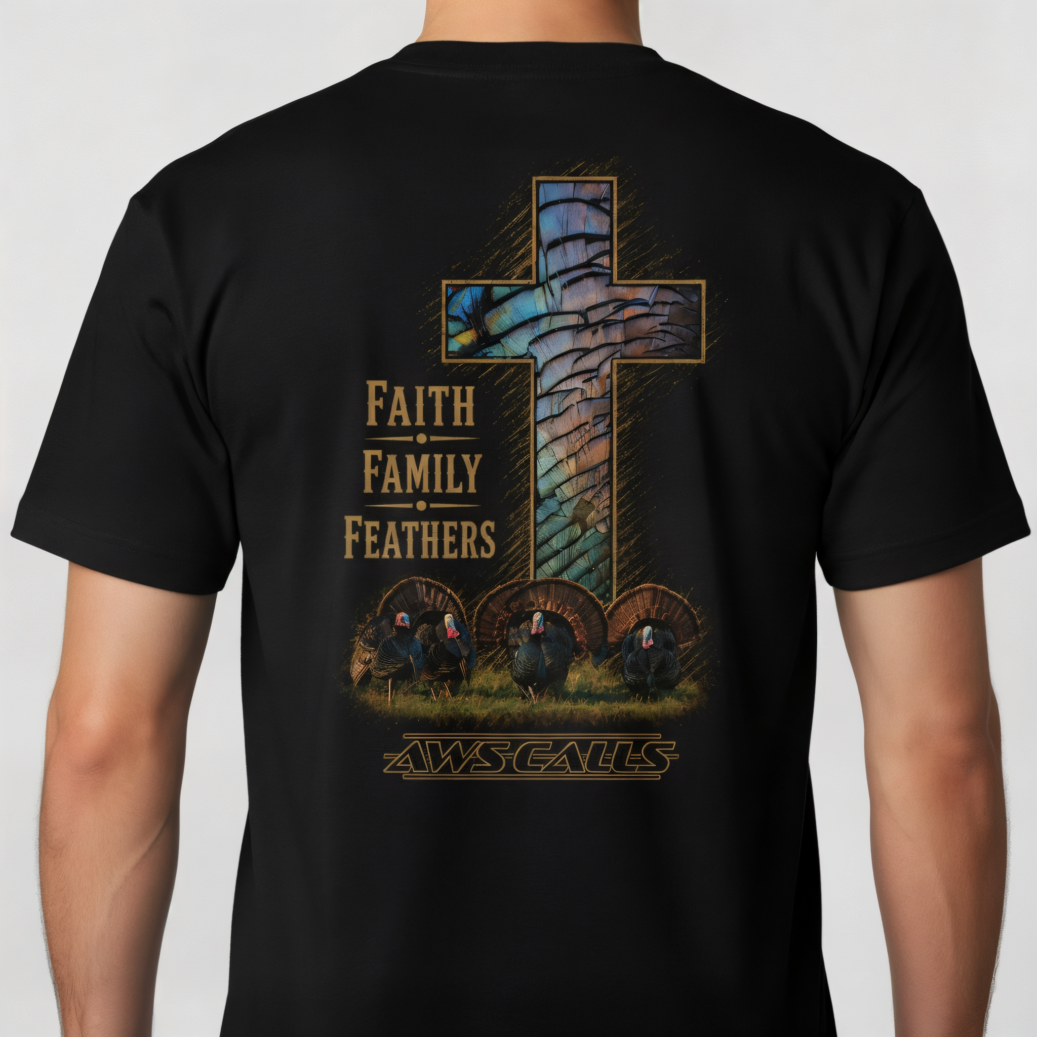 Faith Family Feather Turkey T-Shirt