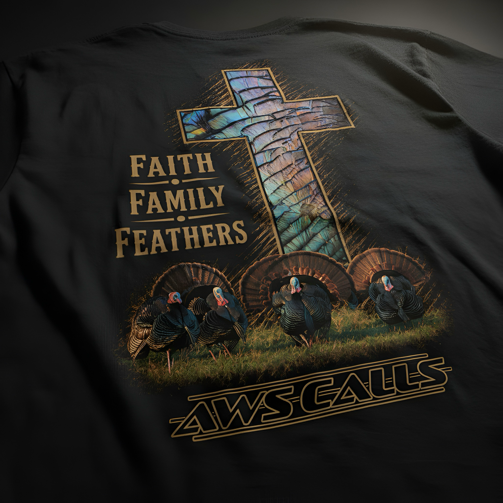 Faith Family Feather Turkey T-Shirt