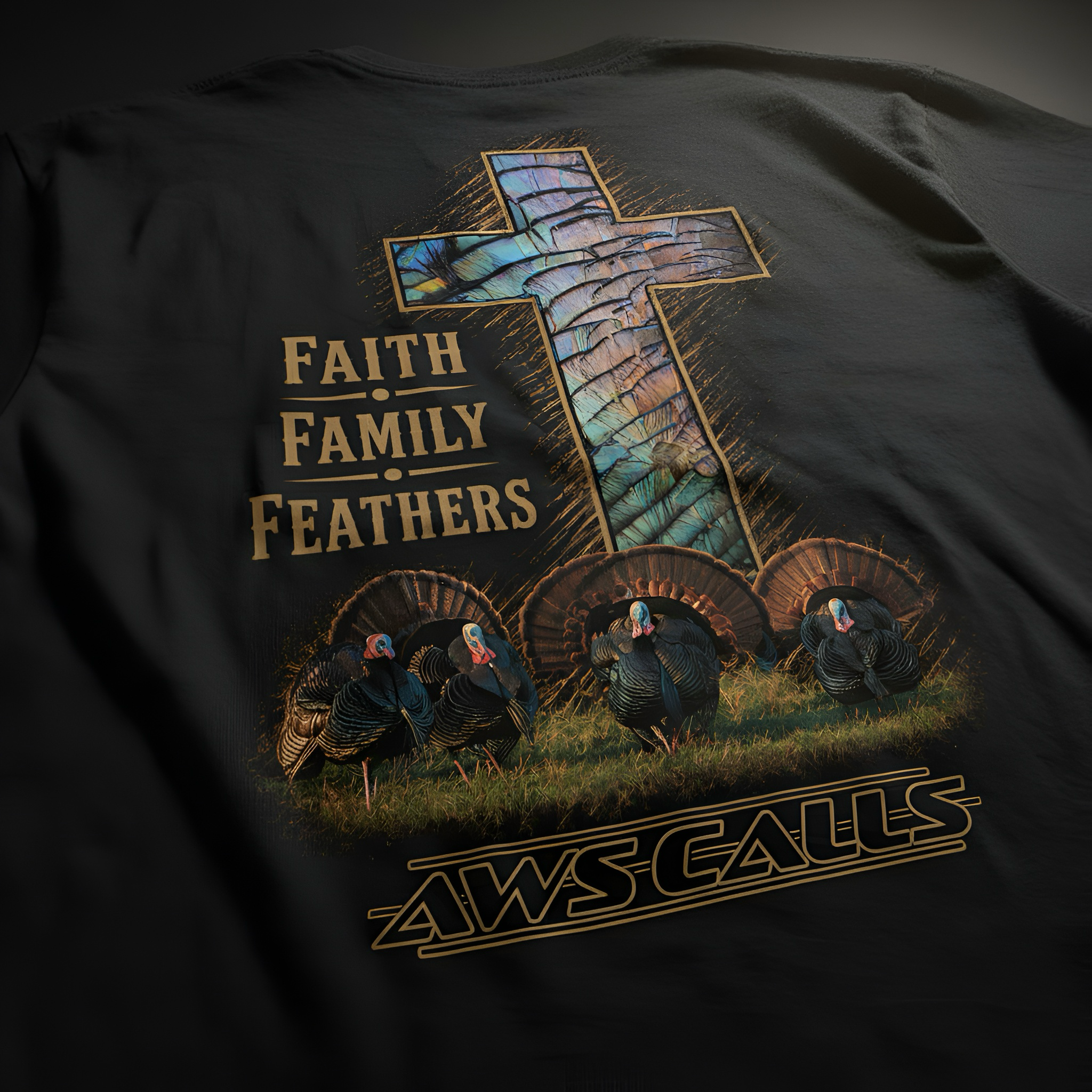 Faith Family Feather Turkey T-Shirt